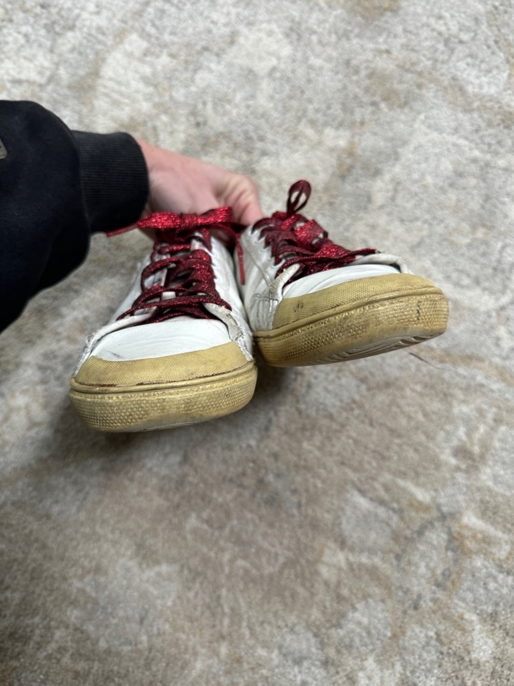 Saint Laurent Paris Glitter Diamond Patch Low Top Sneakers - Picture 8 of 8